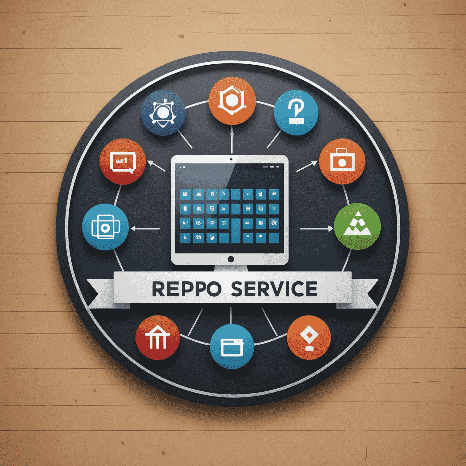 V-Repo Store Service & Consulting logo featuring virtualization symbols