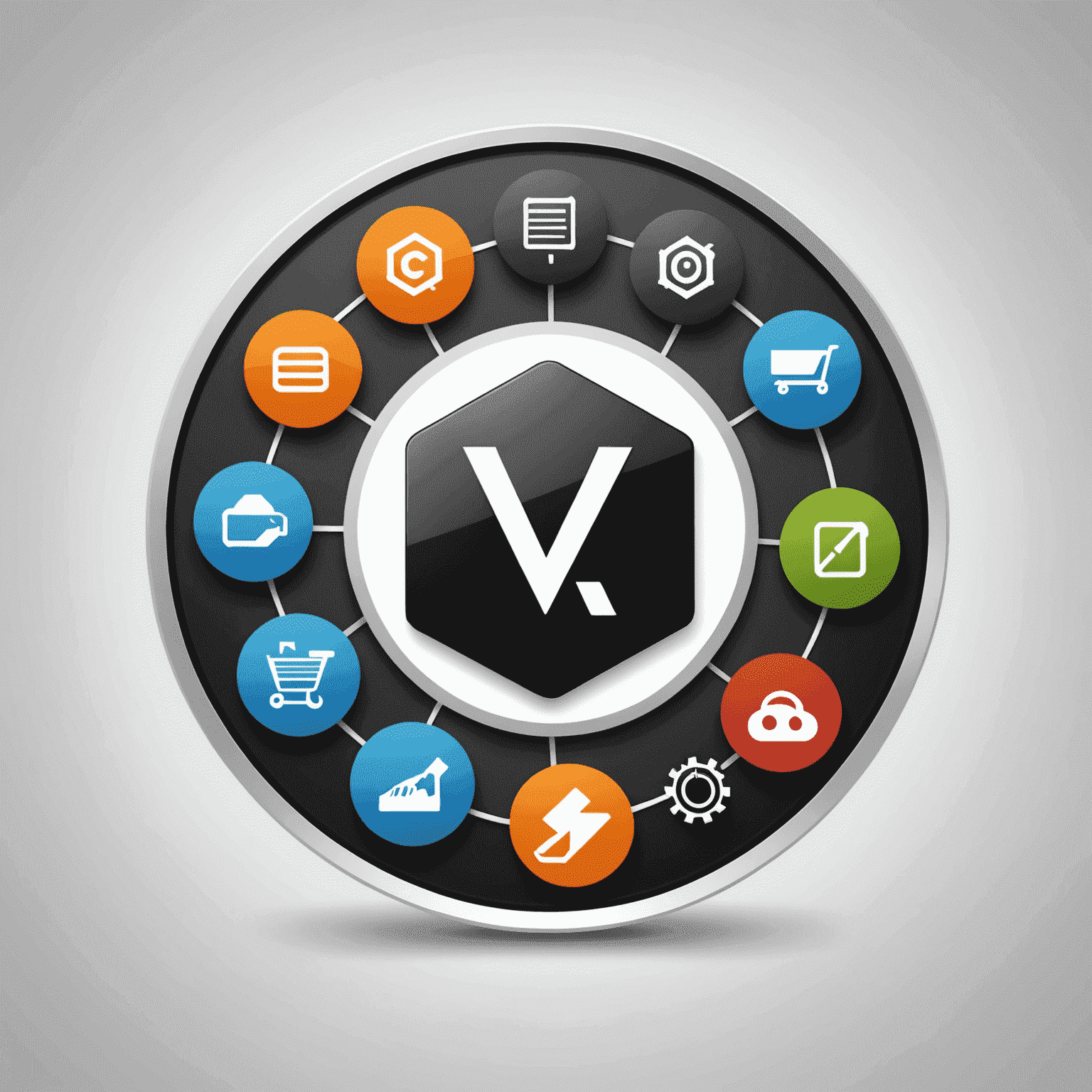 V-Repo Store Service & Consulting logo featuring virtualization symbols