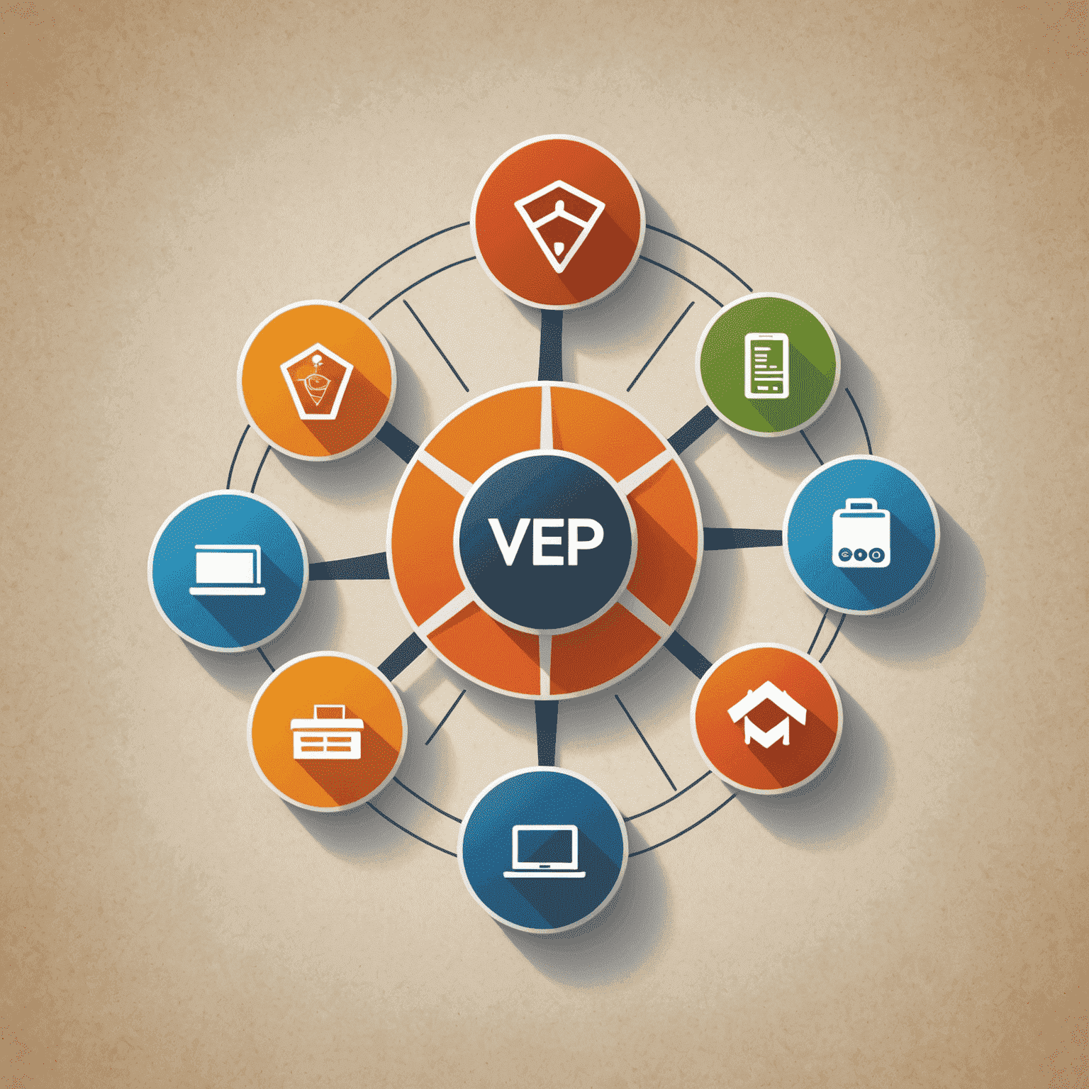 V-Repo Store Service & Consulting logo featuring virtualization symbols